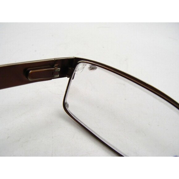 Michael Ryen Europa Int Bronze Rectangular Eyeglass Frames MR-170 w/ Soft Case - Picture 4 of 12